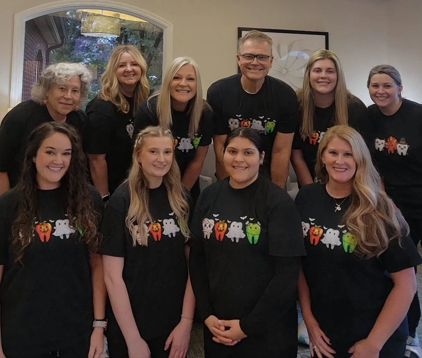 Enjoy your candy &mdash; just remember to brush after every frightful bite!&rdquo; 🍬🪥

Thank you @customdesignsbyjojo for the cute shirts!!🙌🏼 👻🥧