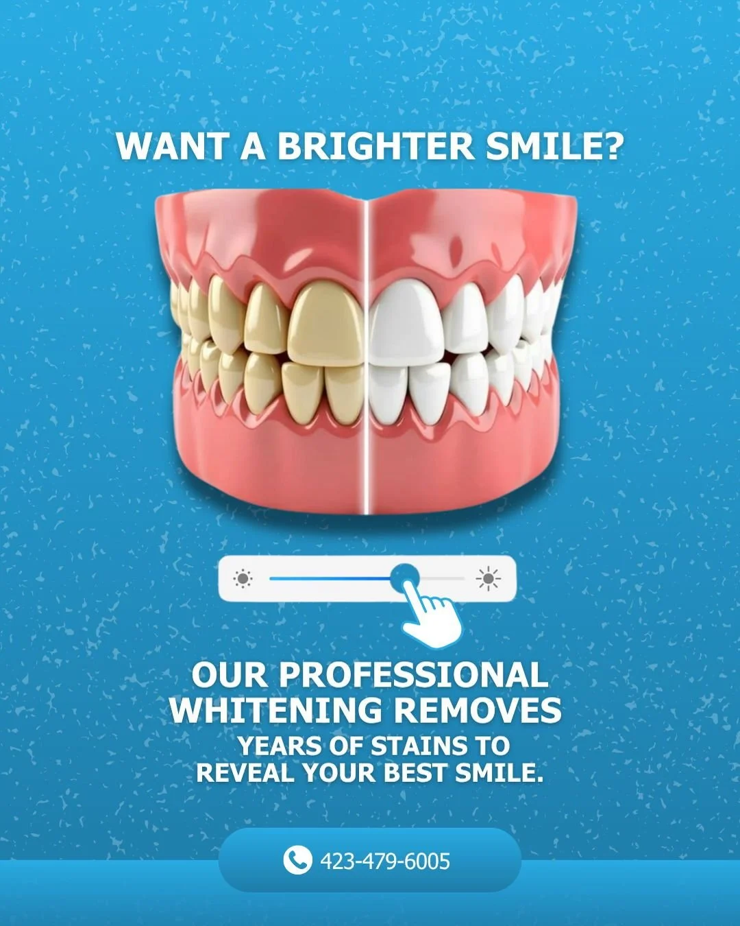 Show off a whiter, brighter smile!
🌿 Our professional whitening removes stains and boosts your confidence safely and effectively. Book your appointment and let your smile shine.