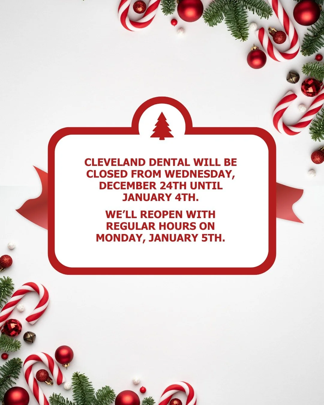 Important Notice ✨
Thank you for your understanding and happy holidays.🎄🦷