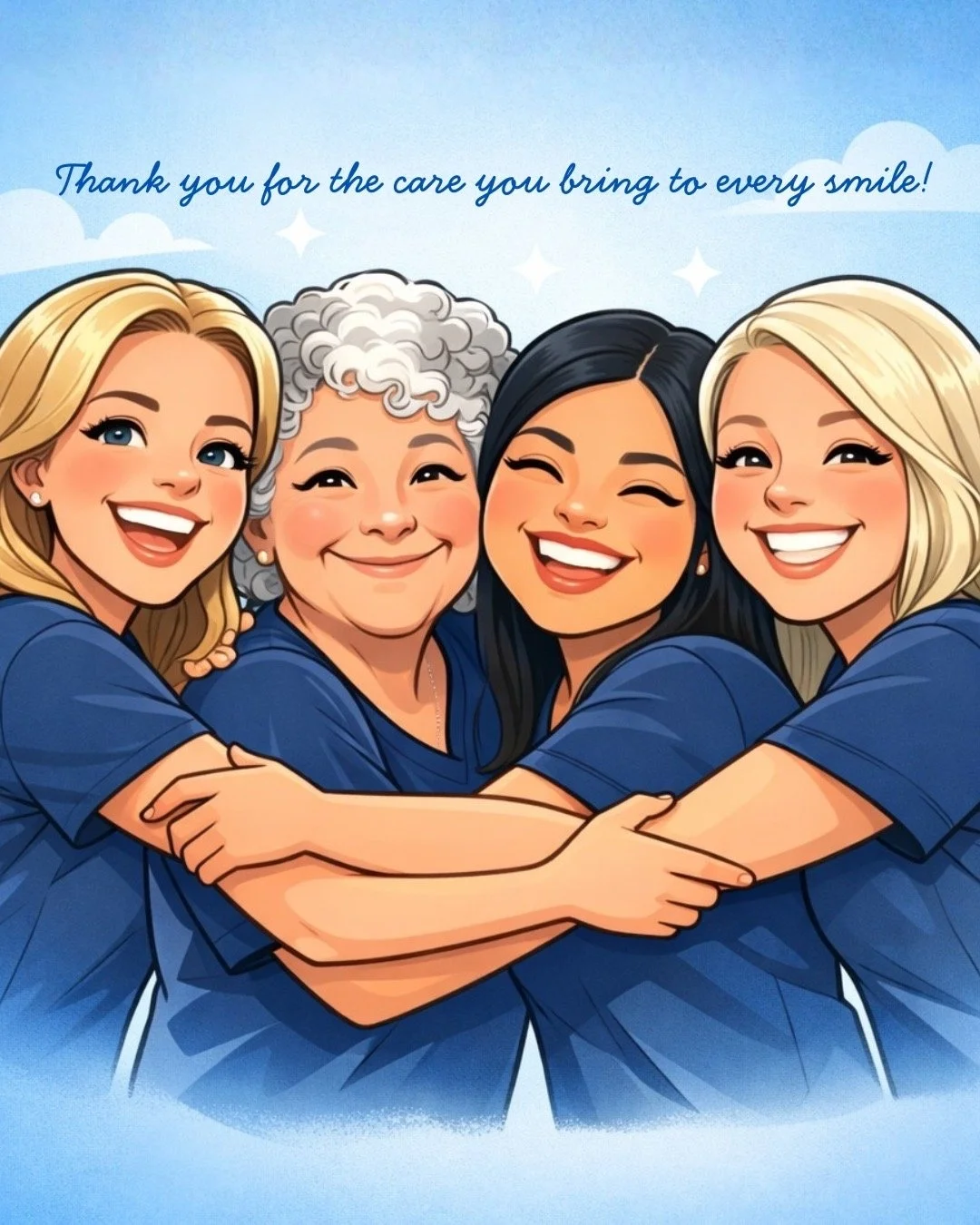 The smiles you see&hellip;

start with the team behind the scenes. 🦷💙

Our dental assistants bring kindness, skill, and care to every appointment &mdash; making sure our patients feel comfortable from the moment they walk in.

Today we&rsquo;re cel