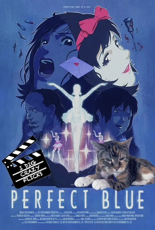 Eva the Perfect Kitty on a Perfect Blue poster
