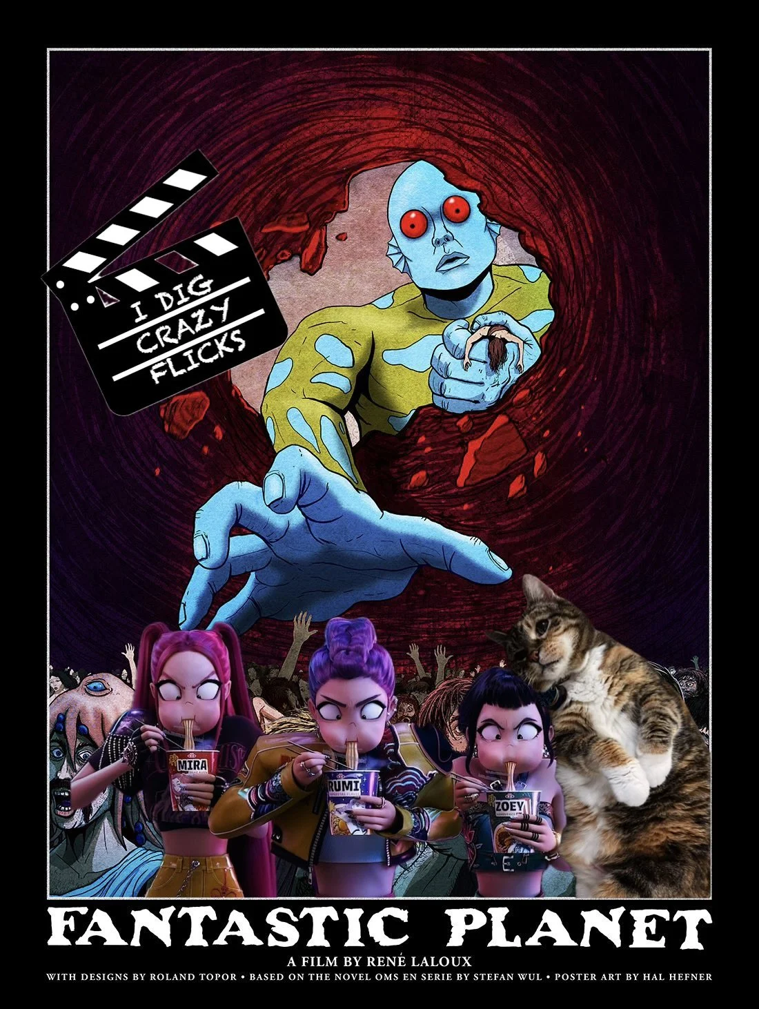 A Draager trying to capture Huntrx and Eva the Queen Kitty