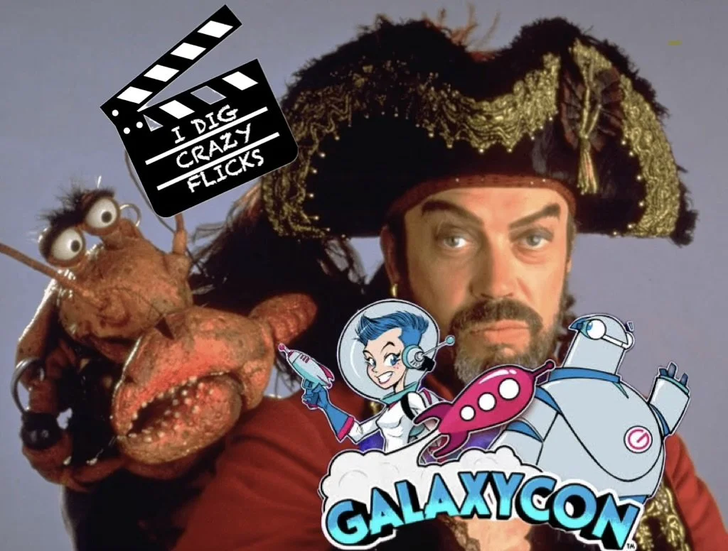 Tim Curry, Polly the Lobster, and The GalaxyCon Crew