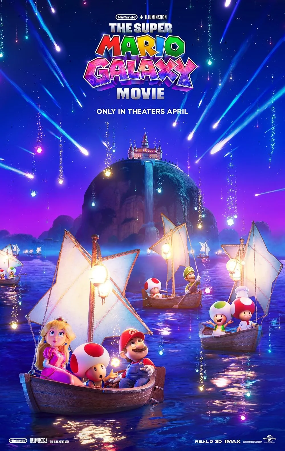 Promotional poster for The Super Mario Galaxy Movie. Image is from IMDb