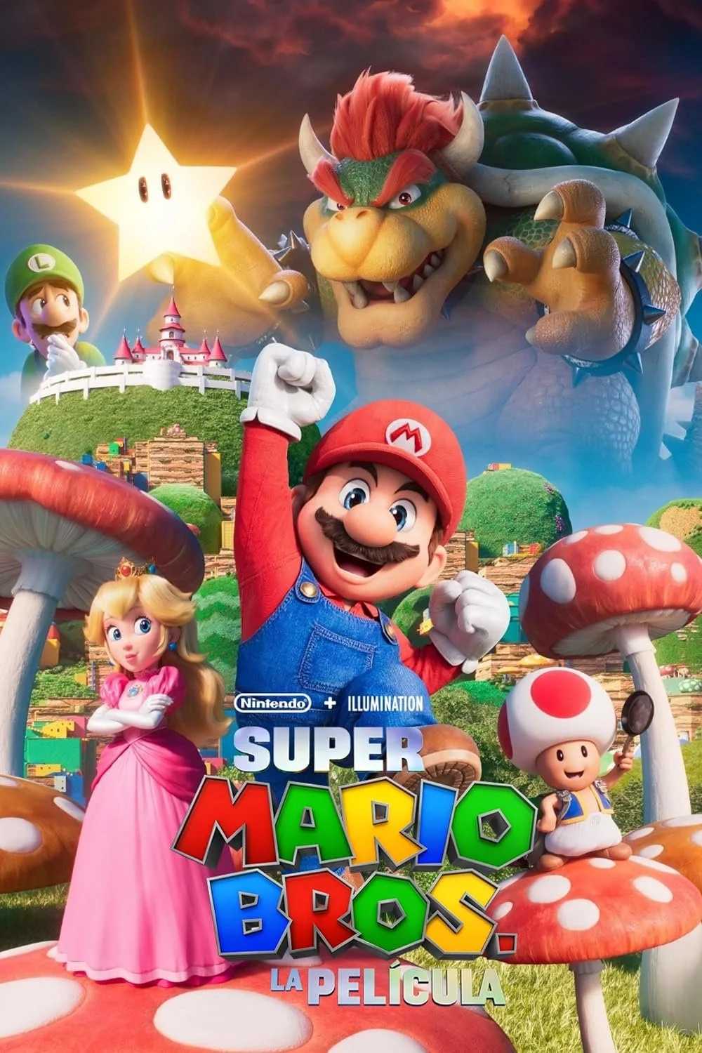 Spanish-language poster for The Super Mario Bros. Movie - Image from IMDb