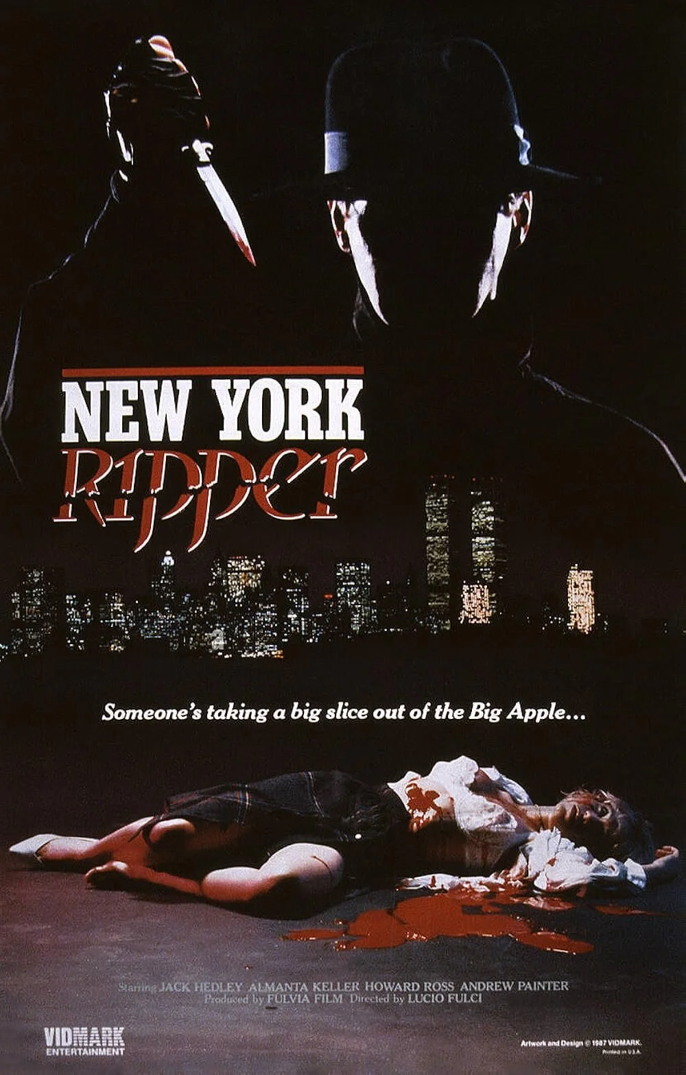 Vidmark VHS art work for "The New York Ripper". Image from IMDb