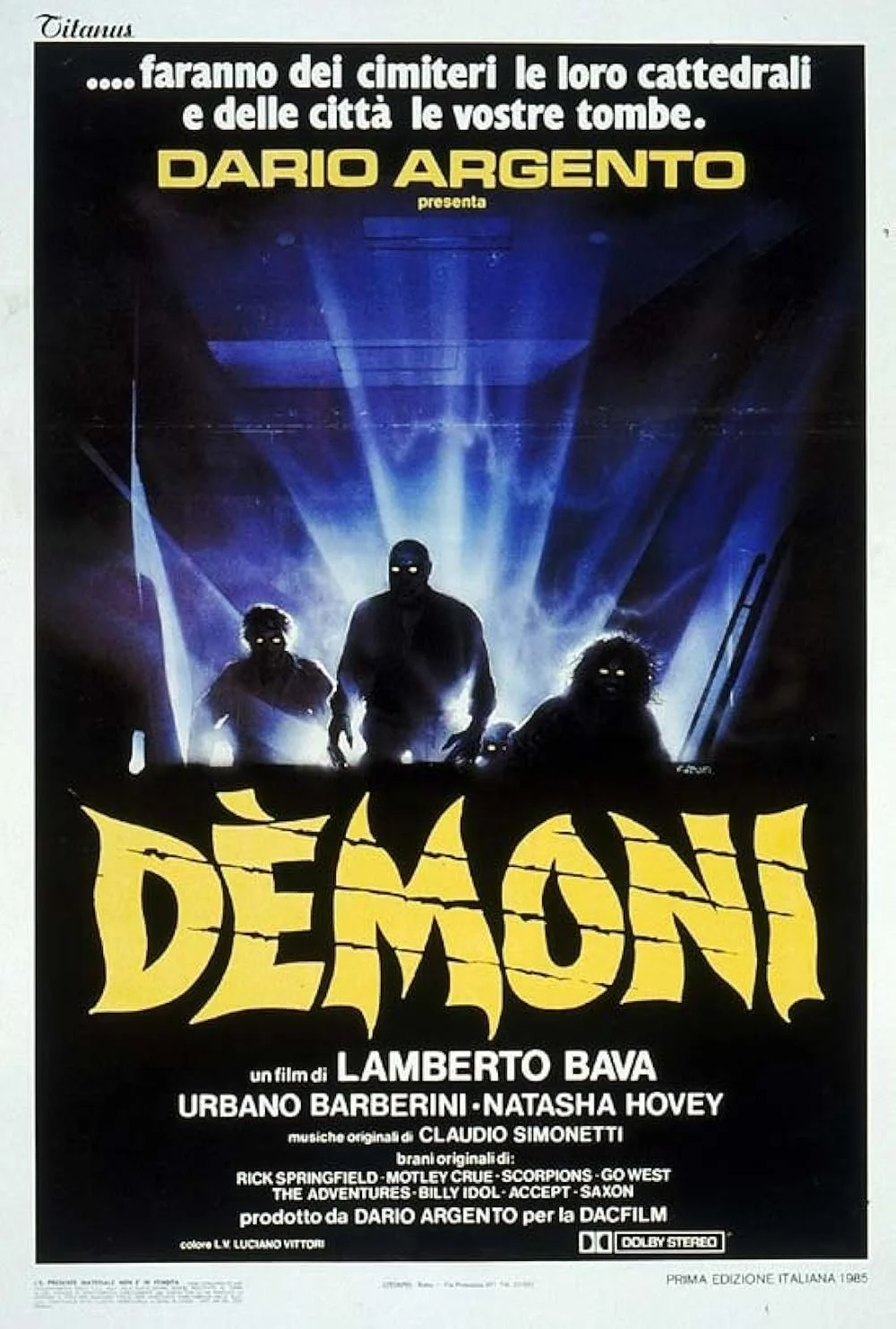 Italian poster for Demons - Image from IMDb
