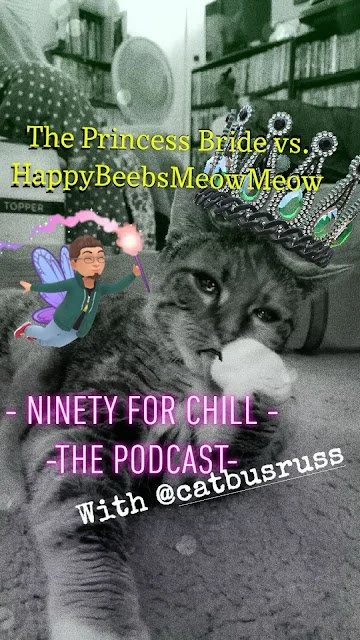 Eva the Queen Kitty with her crown and fairy god brother