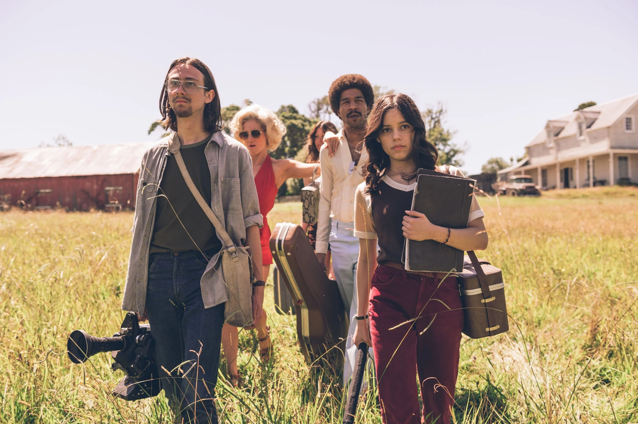 The porn crew walking to their set in X - Image from IMDb