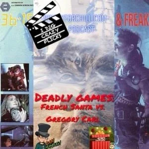 Skimble takes center frame along side images from "Deadly Games"