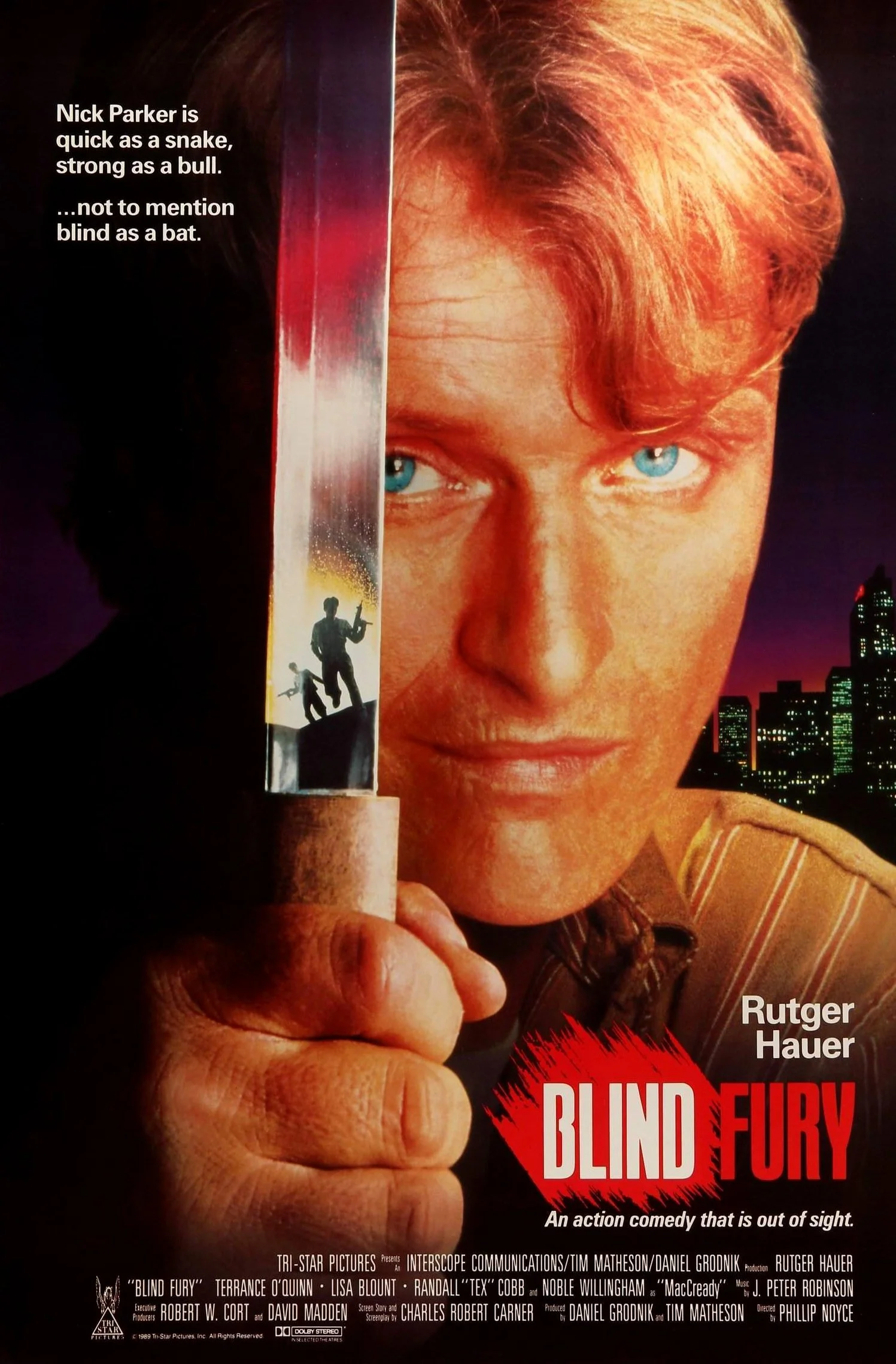 Promo art for 'Blind Fury' (1989) - Image from IMDb