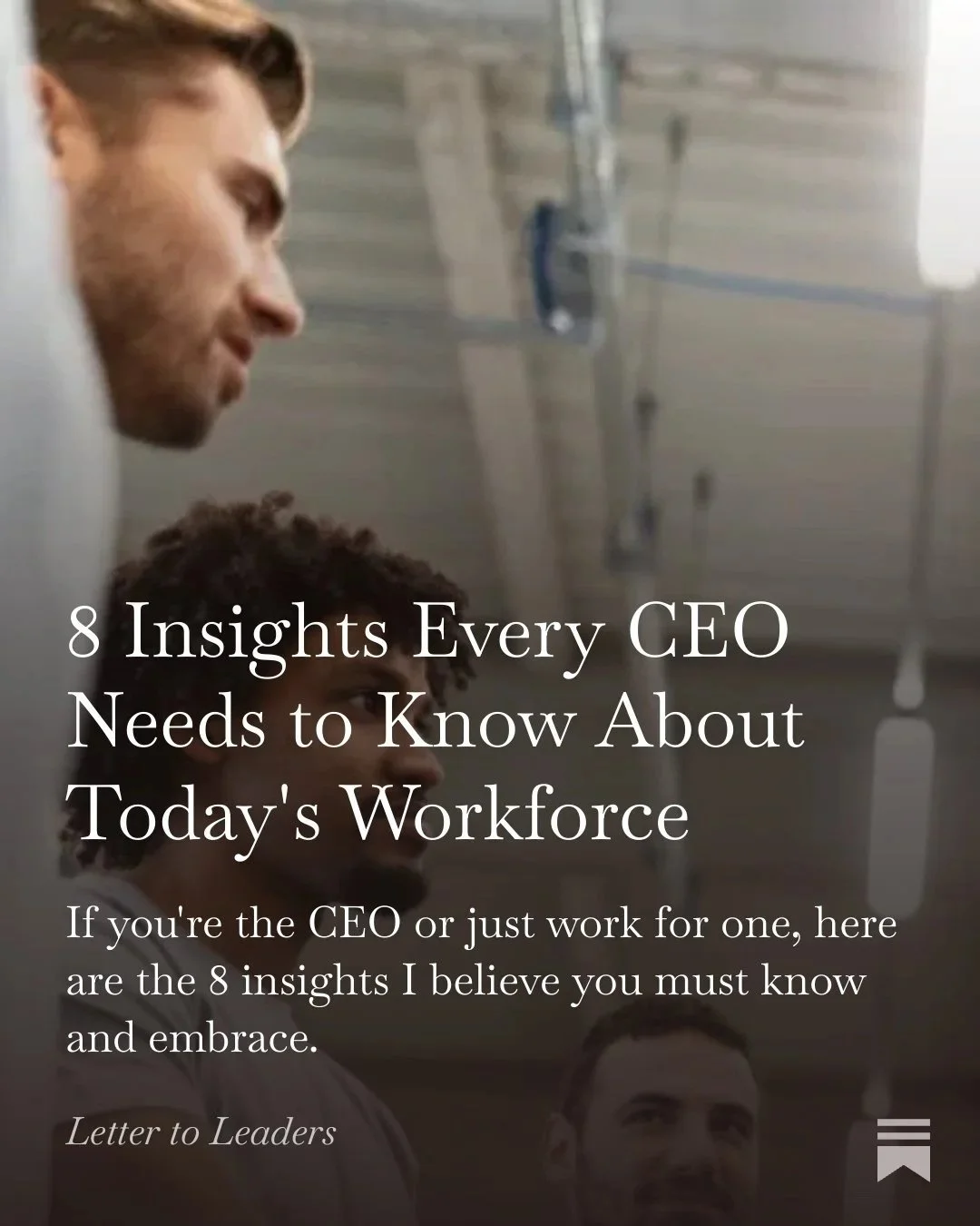 Sample of Eric Swenson's Newsletter - "Letter to Leaders"