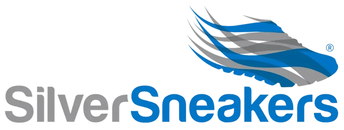 Silver Sneakers logo, a program accepted by Downing's Gym.