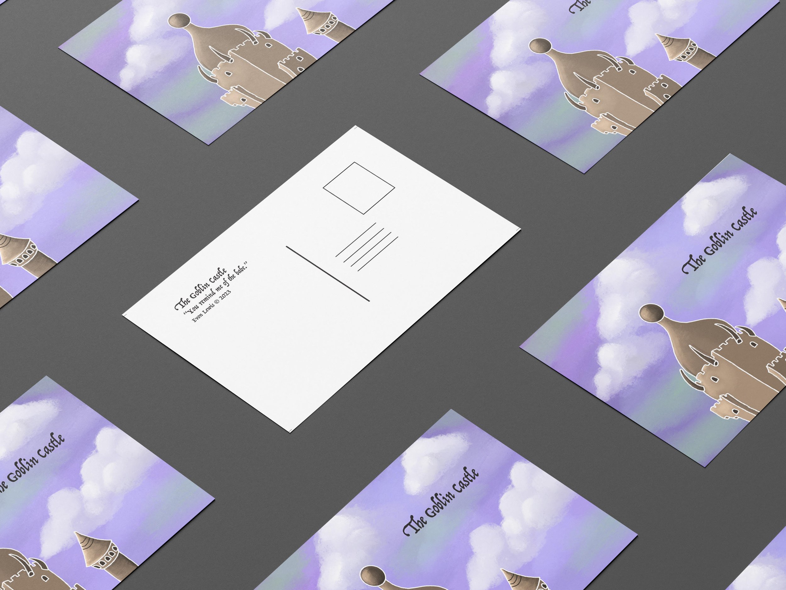 Goblin Castle - InDesign, postcard project
2023