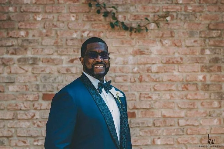 Navy custom mens tuxedo for groom