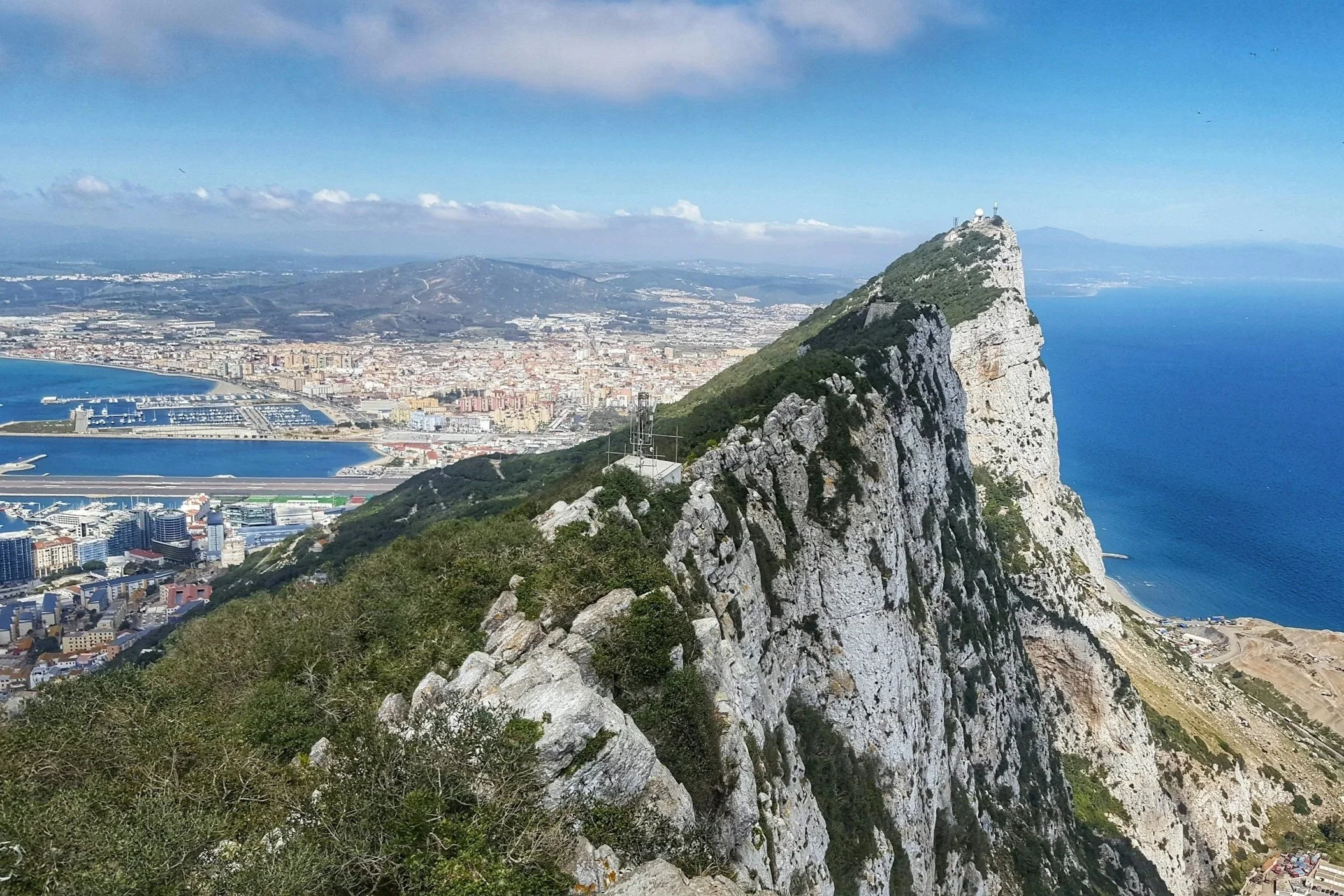 The rock of Gibraltar.