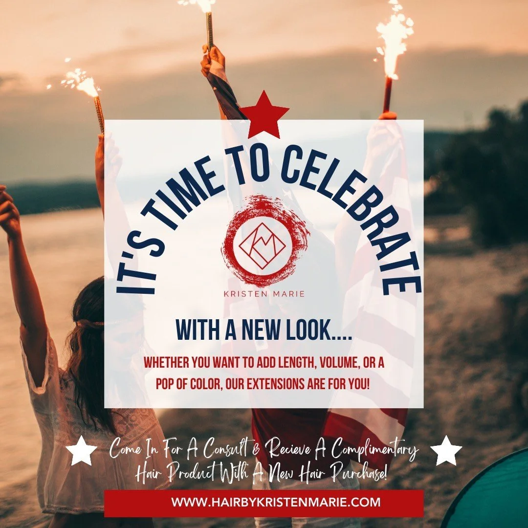 What better way to celebrate than with a gorgeous new look - hair extensions! Visit: https://www.hairbykristenmarie.com/contact-me #HairByKristenMarie
#HairExtensionsMontana
#HairExtensionsBozeman
#virtuehair
#HairExtensionsalonbozeman
#HairExtension