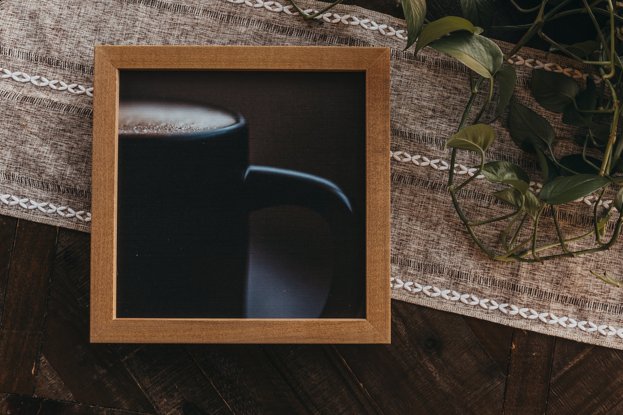 13x13 framed coffee print