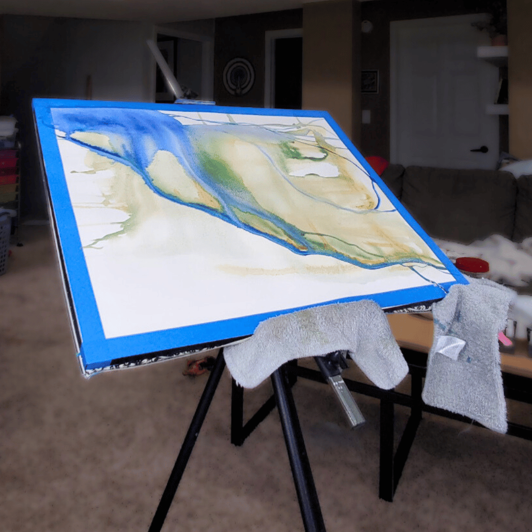 Initial concept rendering in watercolor