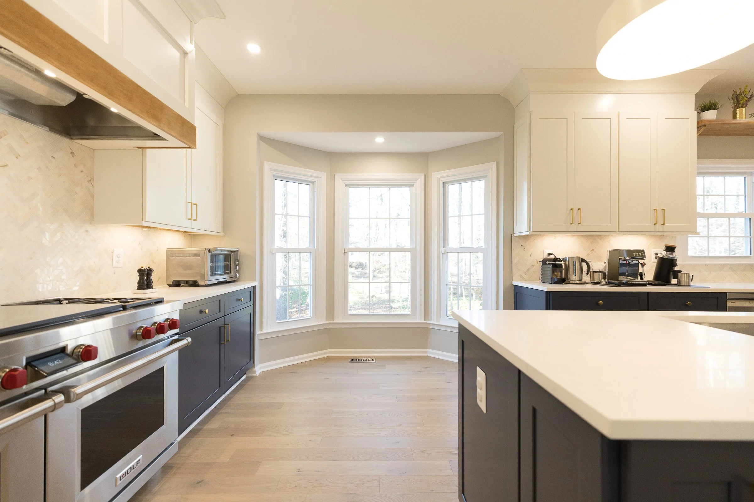 Two Tone Transitional Kitchen Remodel in Vienna, VA by Langley Design + Build project photo 7