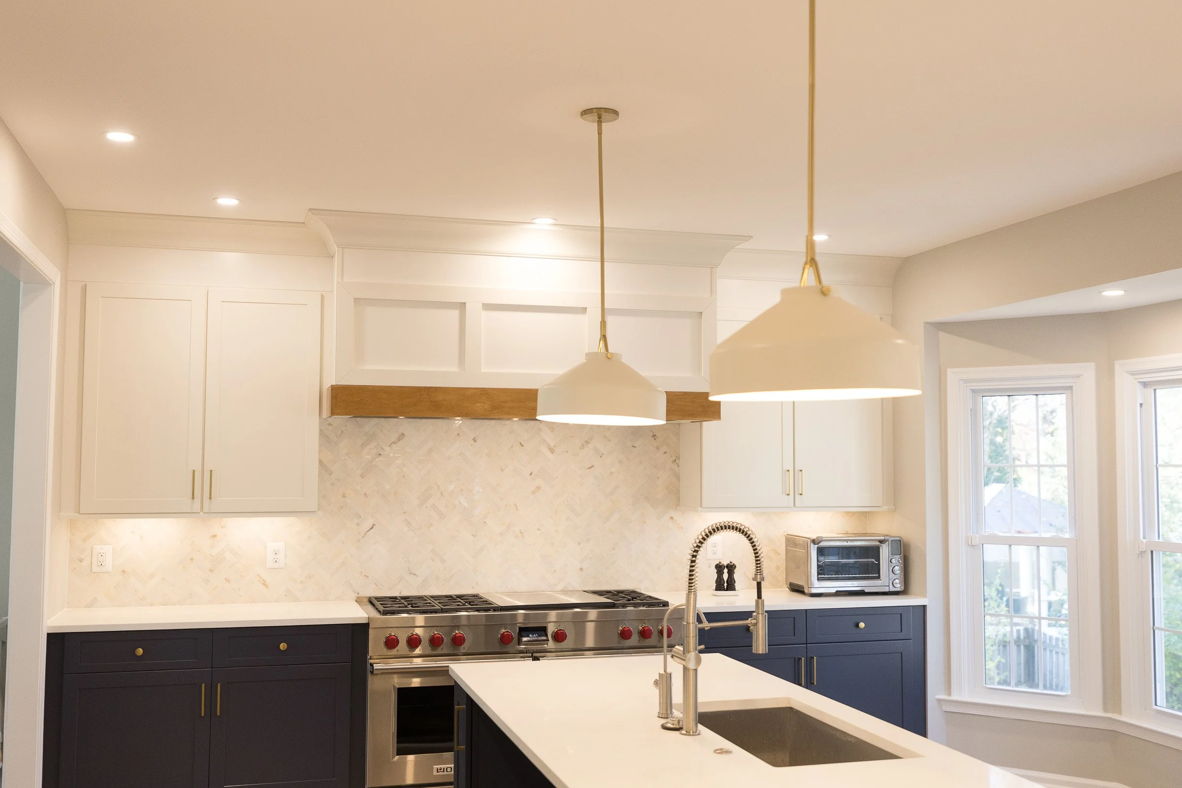 Two Tone Transitional Kitchen Remodel in Vienna, VA by Langley Design + Build project photo 2