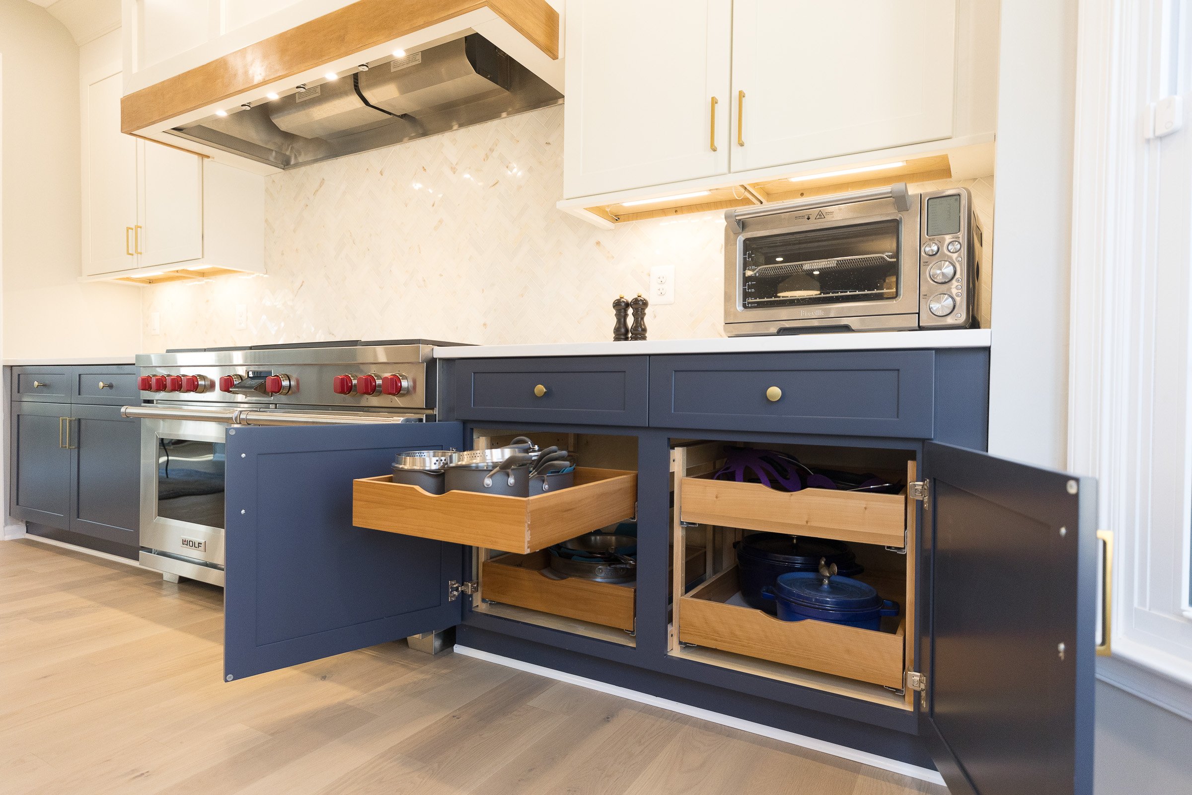 Two Tone Transitional Kitchen Remodel in Vienna, VA by Langley Design + Build project photo 3