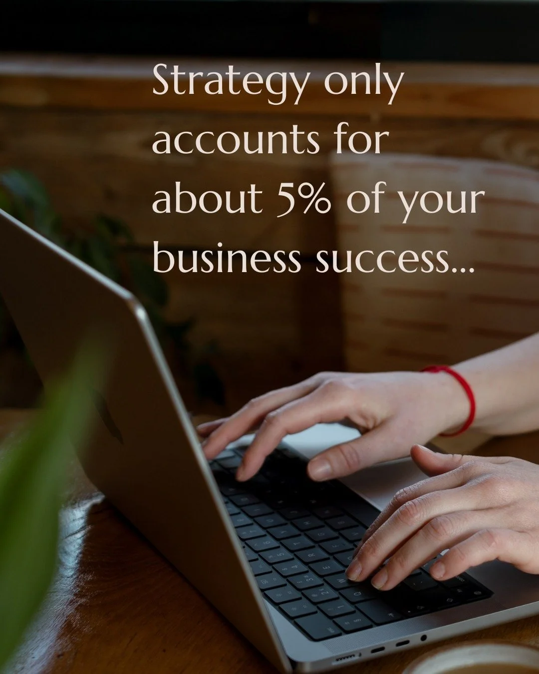 Strategy accounts for about 5% of your business success.

The other 95%?

It lives in your body.

Think about the last time you sat down to write a sales email. Or the moment before you hit publish on something vulnerable. Or the conversation where y
