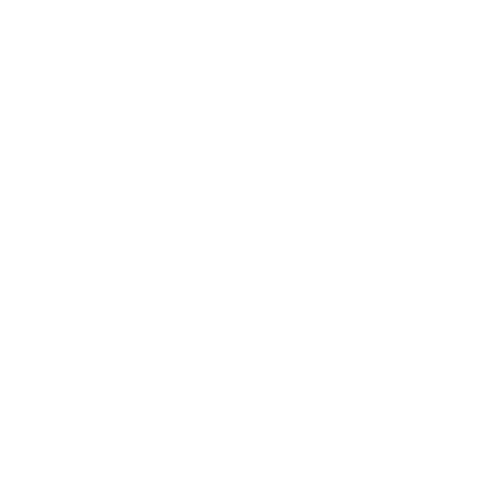 White line drawing of a kitchen whisk on a black background.
