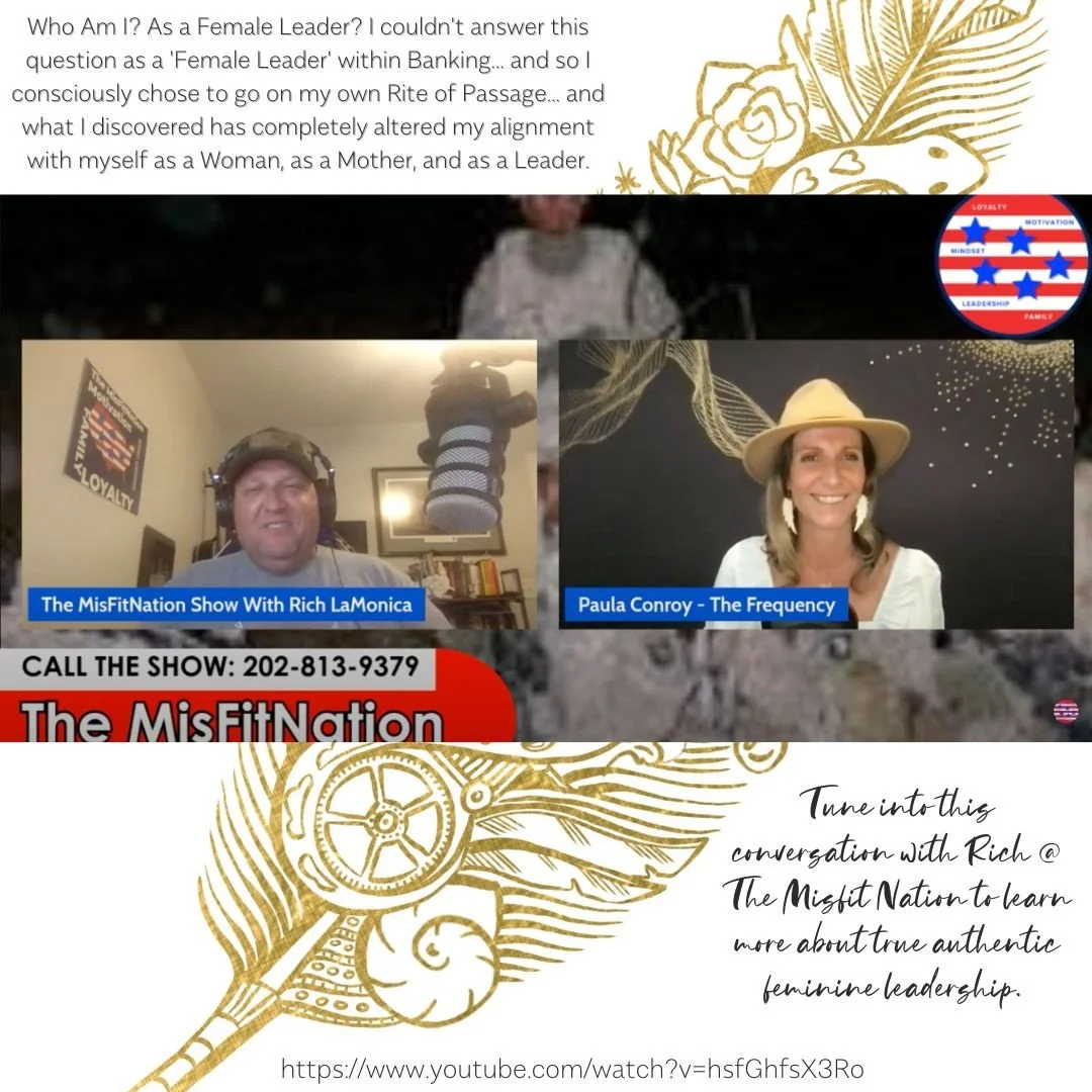 Discovering true feminine leadership is a journey... a Rite of Passage... and something that was little known to me as a 'female leader' within Banking for many years. In this conversation with Rich LaMonica from the The Misfit Nation Podcast we expl