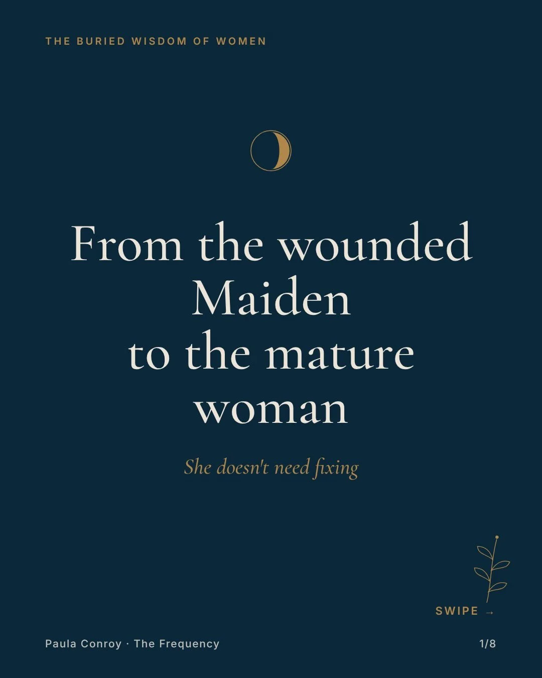 Your wounded Maiden isn&rsquo;t your enemy. She doesn&rsquo;t need fixing, and she doesn&rsquo;t need defeating.

She&rsquo;s the part of you that learned to look outside for permission. To prove her worth. To compete with other women. To give and gi