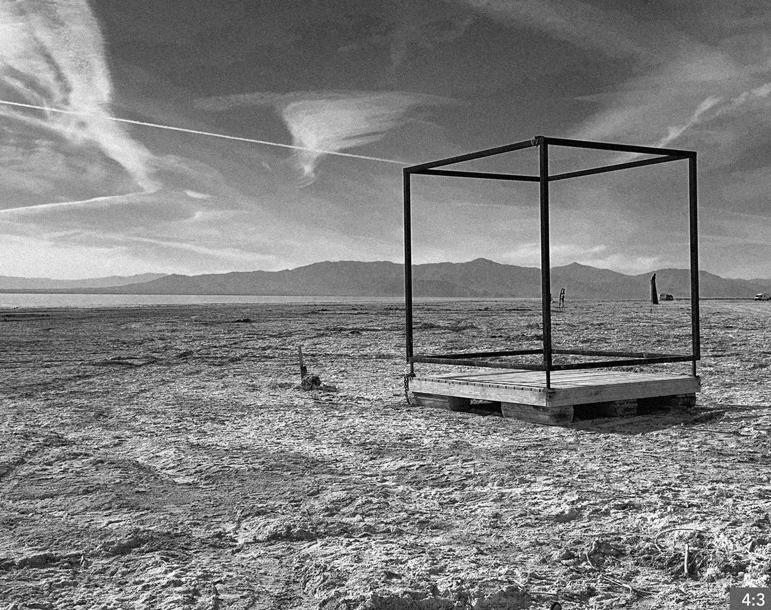 80. Salton Sea 5. SHOT: LONG/MEDIUM/CLOSE: daughter draws on her father’s face and plays with his
hair with clips and hair bands as he poses by an art installation