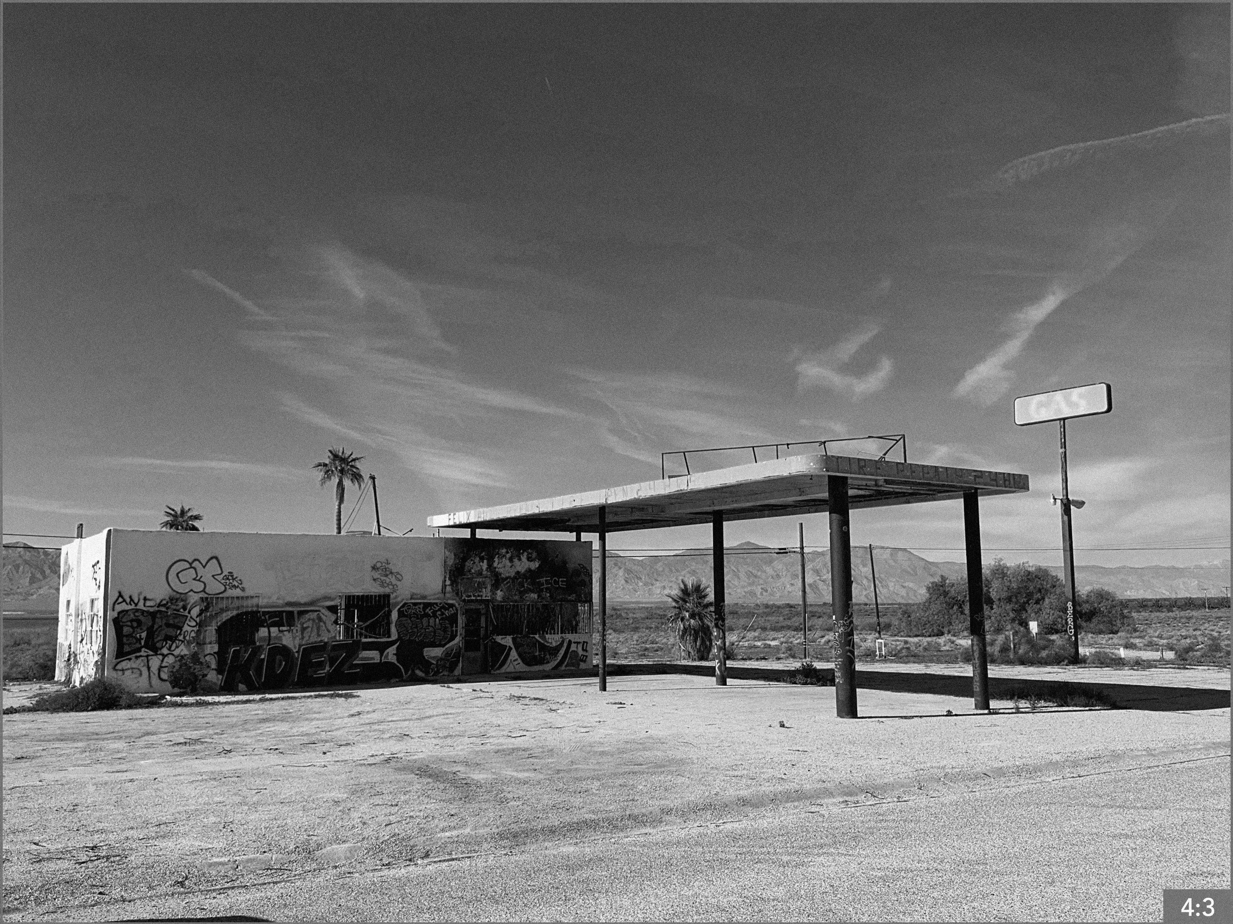 6. Salton Sea North Beach 11
:00 am route 111 98900 block near fire station   *OPTION-7. SHOT: CLOSE/MEDIUM/LONG: father and daughter play hide and seek amongst the art installations.
*-Option 2. SHOT LONG MEDIUM CLOSE: Daughter stands in a doorway o