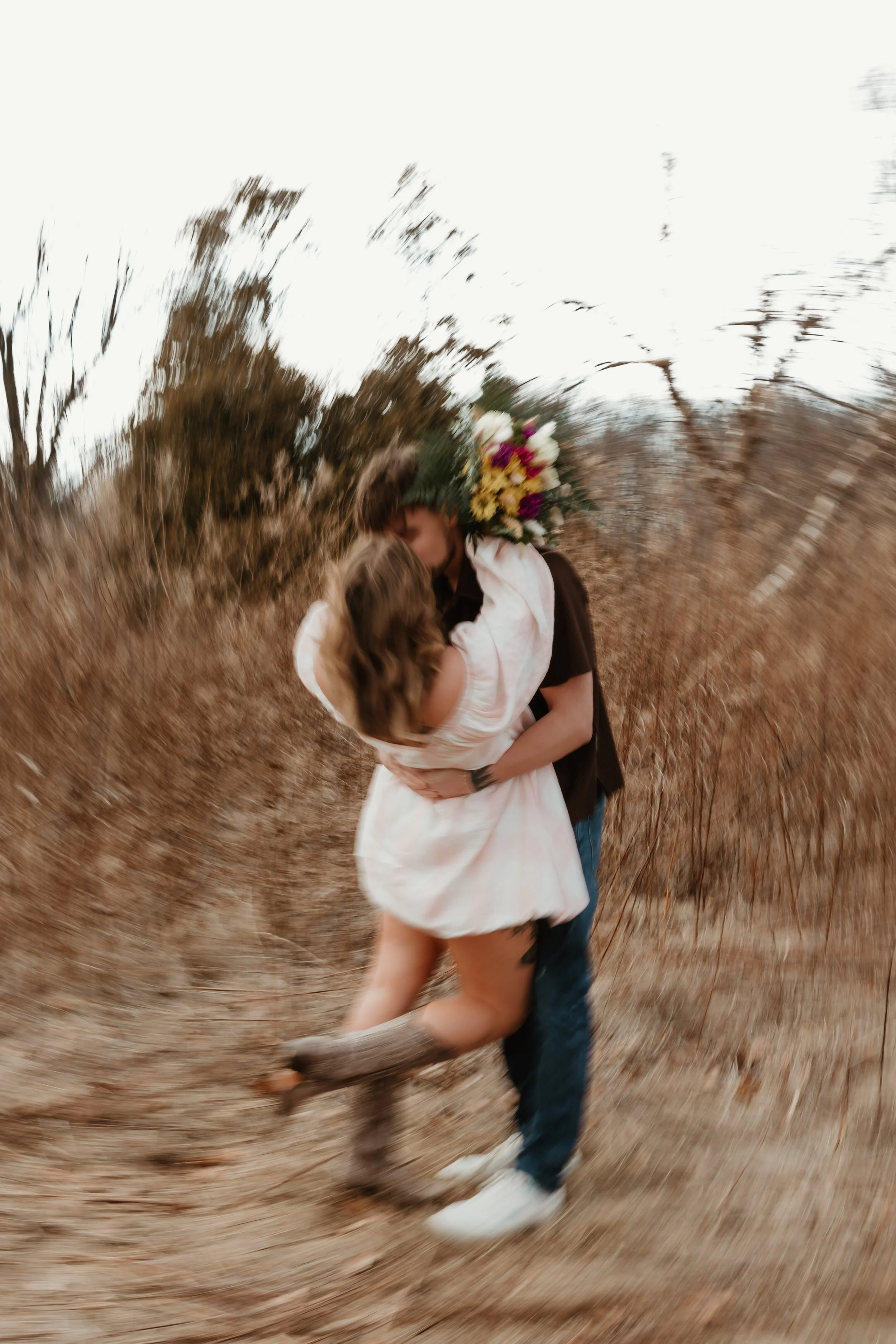 Documentary-style couples photography at Donovan Park in Central Illinois