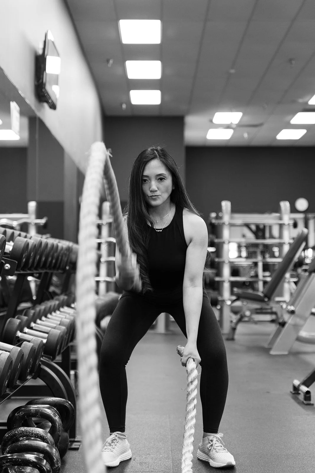 health and wellness personal trainer branding photos of woman working out in peoria illinois