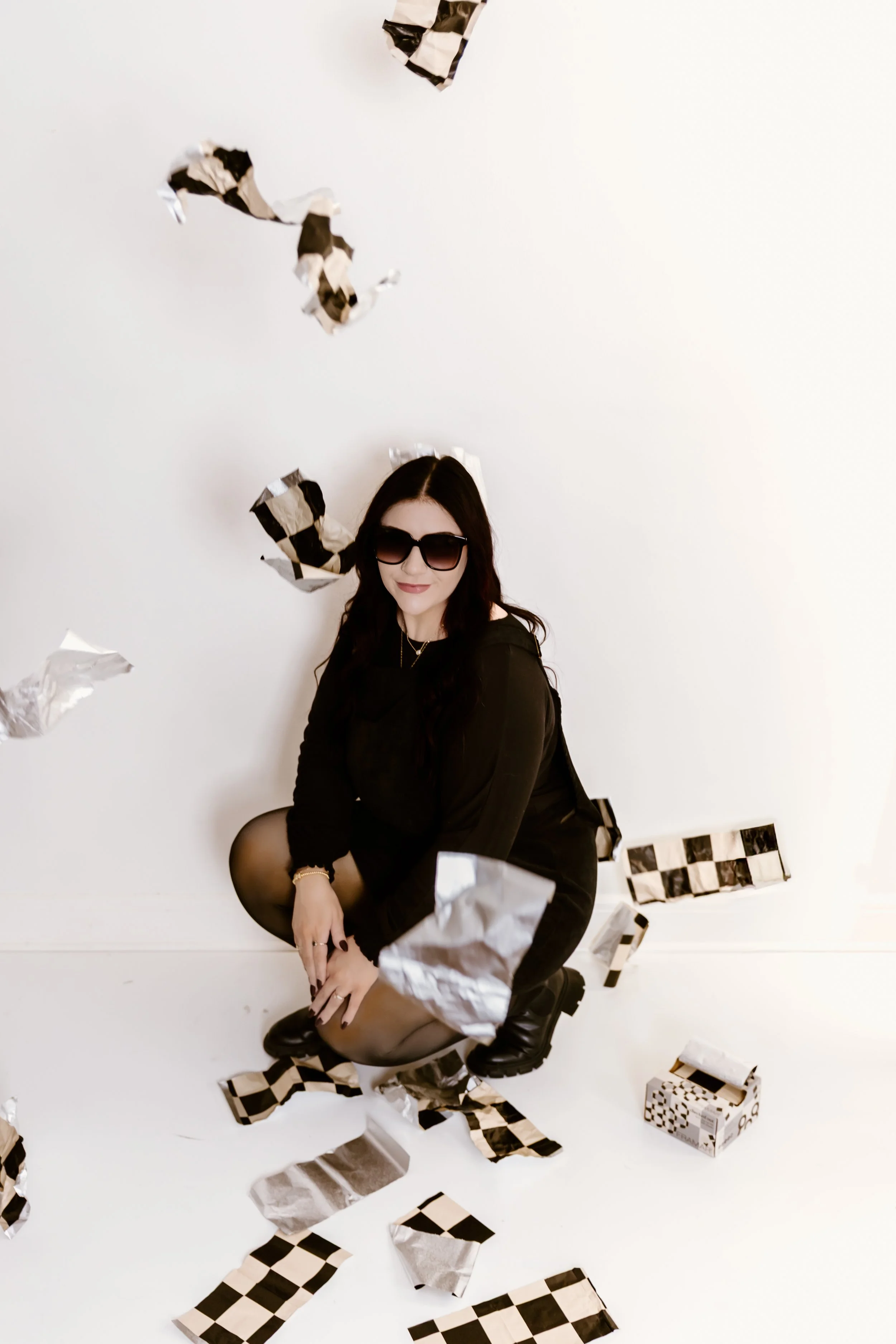 creative branding portraits of hairstylists in an indoor peoria illinois studio