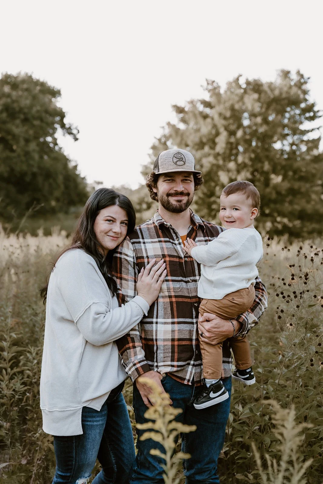 Family session at Donovan Park in Peoria Illinois