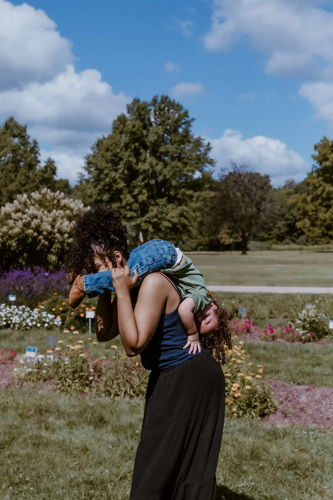 photo session at icc botanical gardens in east peoria Illinois central college
