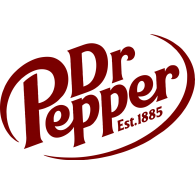 Dr Pepper logo with red and white text