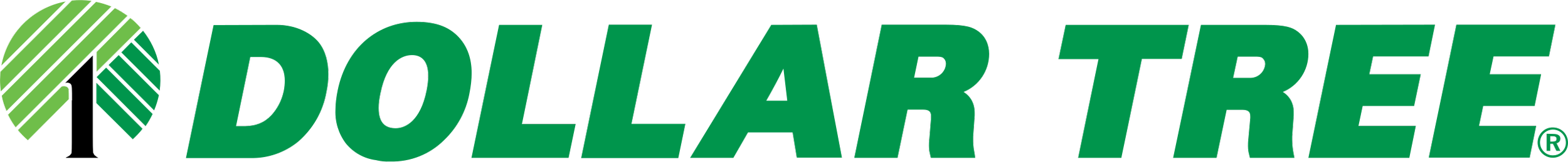 Dollar Tree logo in green and black.