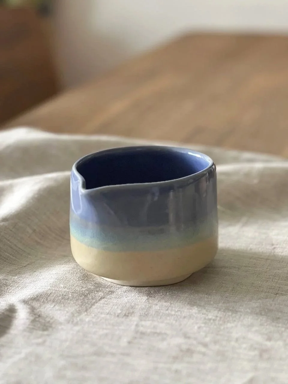Handcrafted ceramic matcha bowl, unique artisan tea bowl made in Singapore.