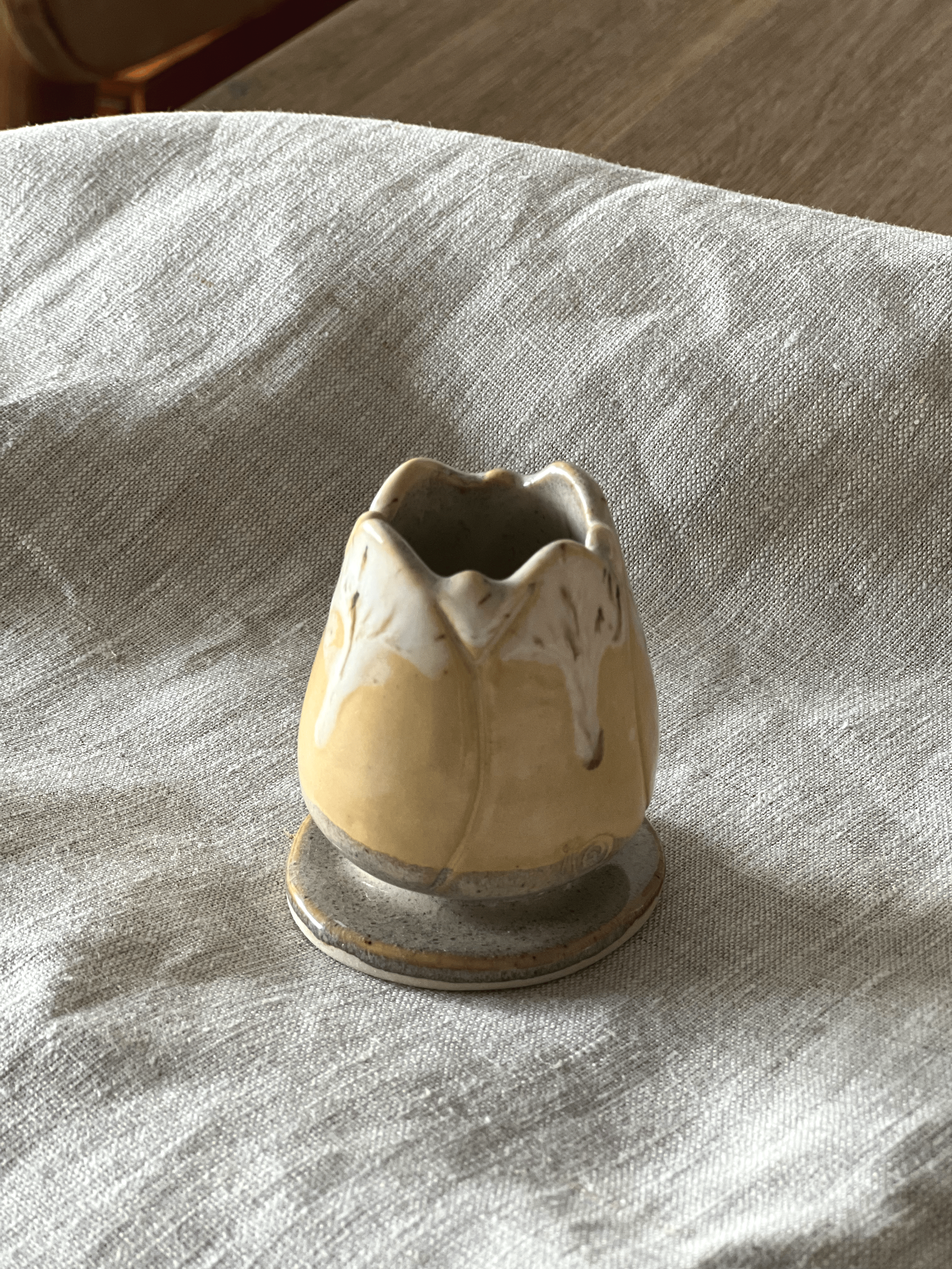 Handmade ceramic matcha whisk holder, one-of-a-kind artisan tea accessory in Singapore