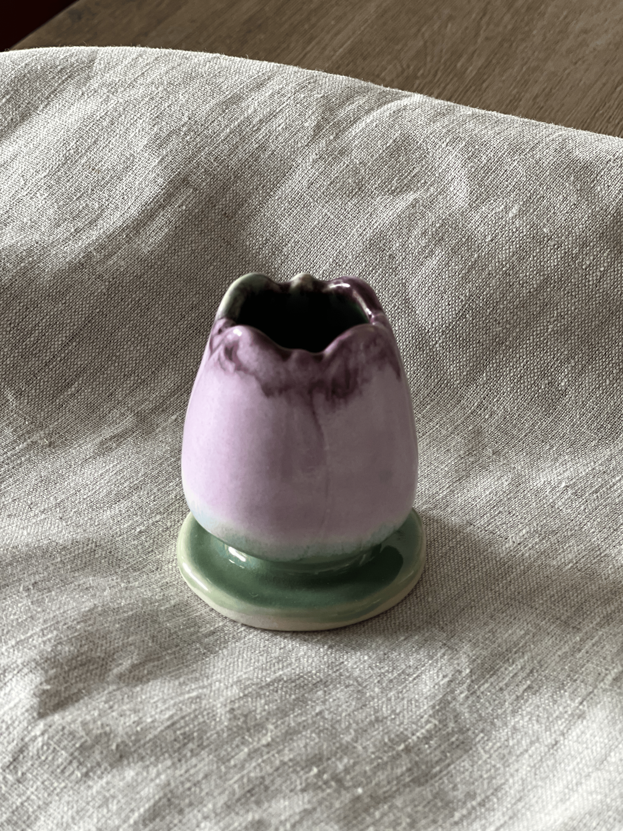 Handmade ceramic matcha whisk holder, one-of-a-kind artisan tea accessory in Singapore