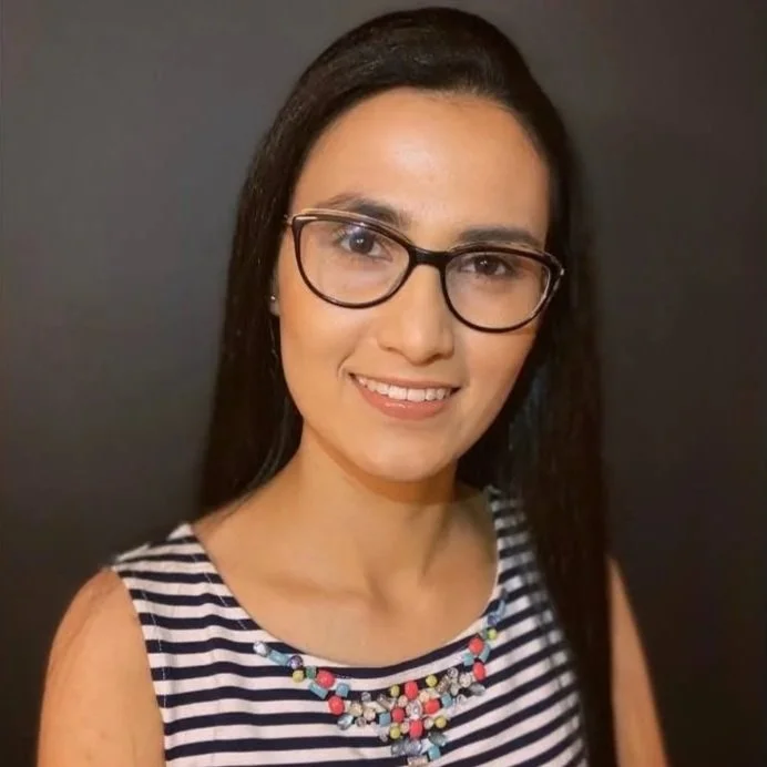 Woman glasses smiling