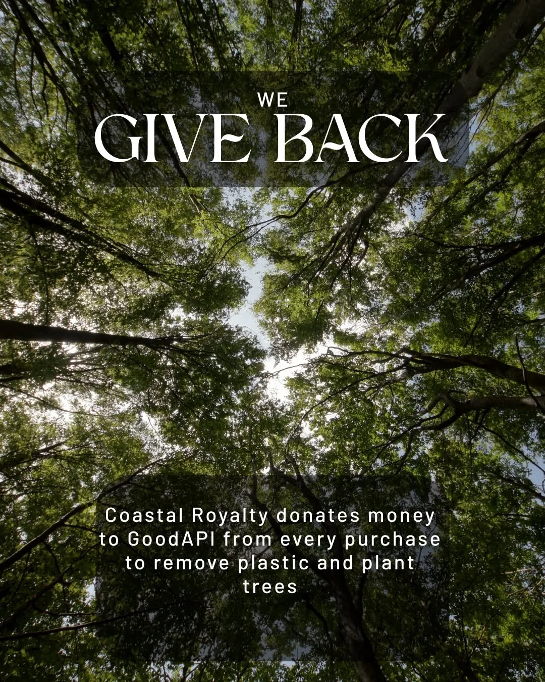 We are proud to do our part. We work with GoodAPI to remove plastic from waterways and plant trees. Check out their website https://thegoodapi.com/

 #planttrees #plasticfree #plasticpollution #doourpart