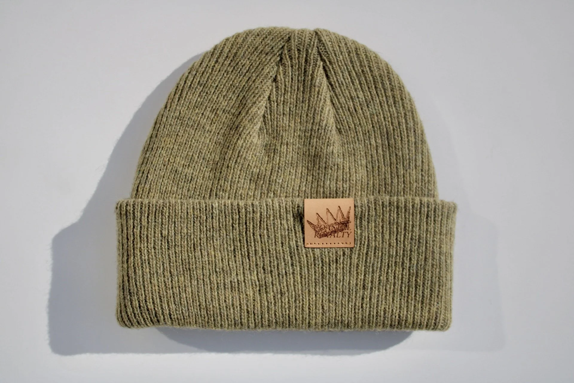 Olive Merino Wool Beanie