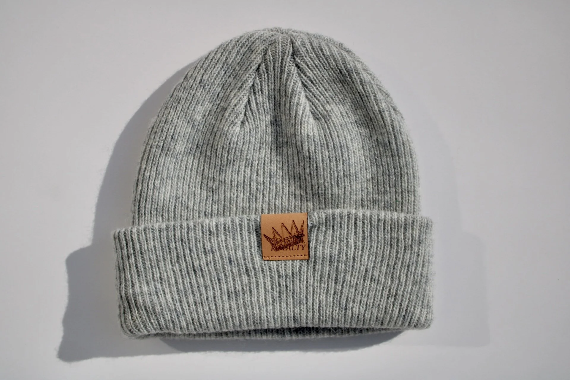 Heather Grey Merino Wool Beanie