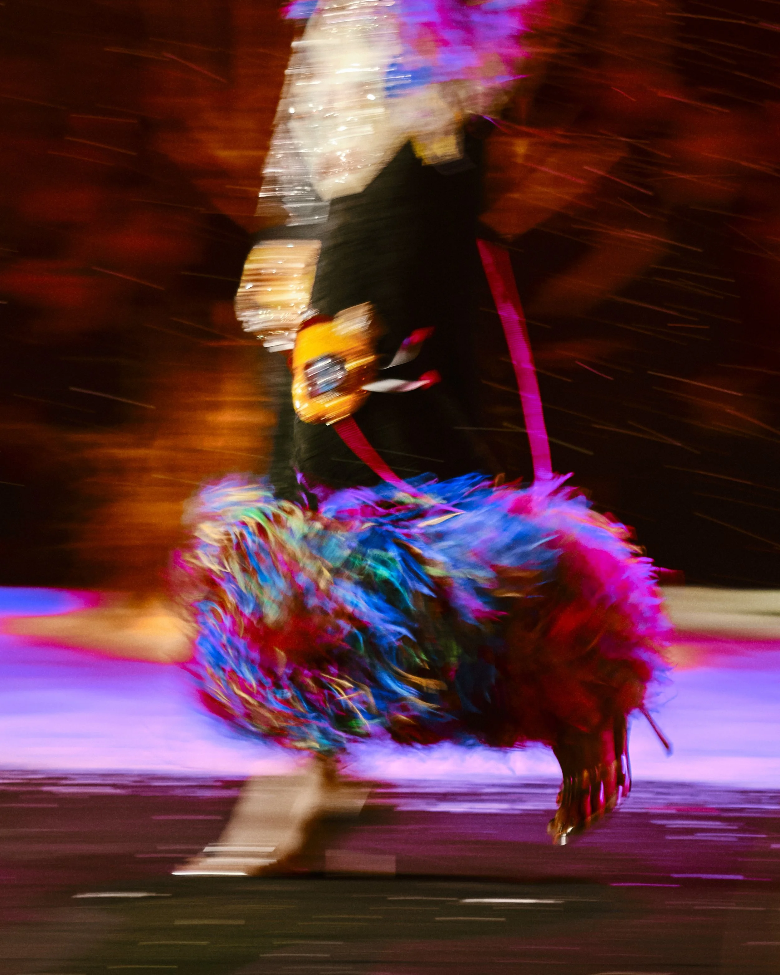 Model walking for Romance Was Born at Australian Fashion Week Sydney wearing statement design