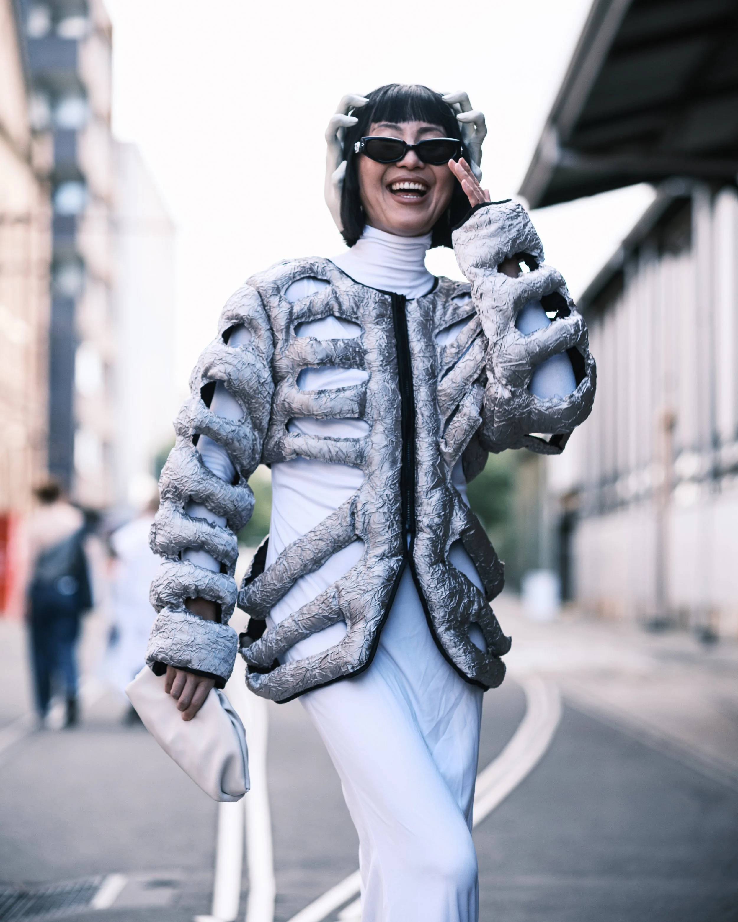 Charlene Davies at Australian Fashion Week Sydney featuring fashion delegates in editorial looks