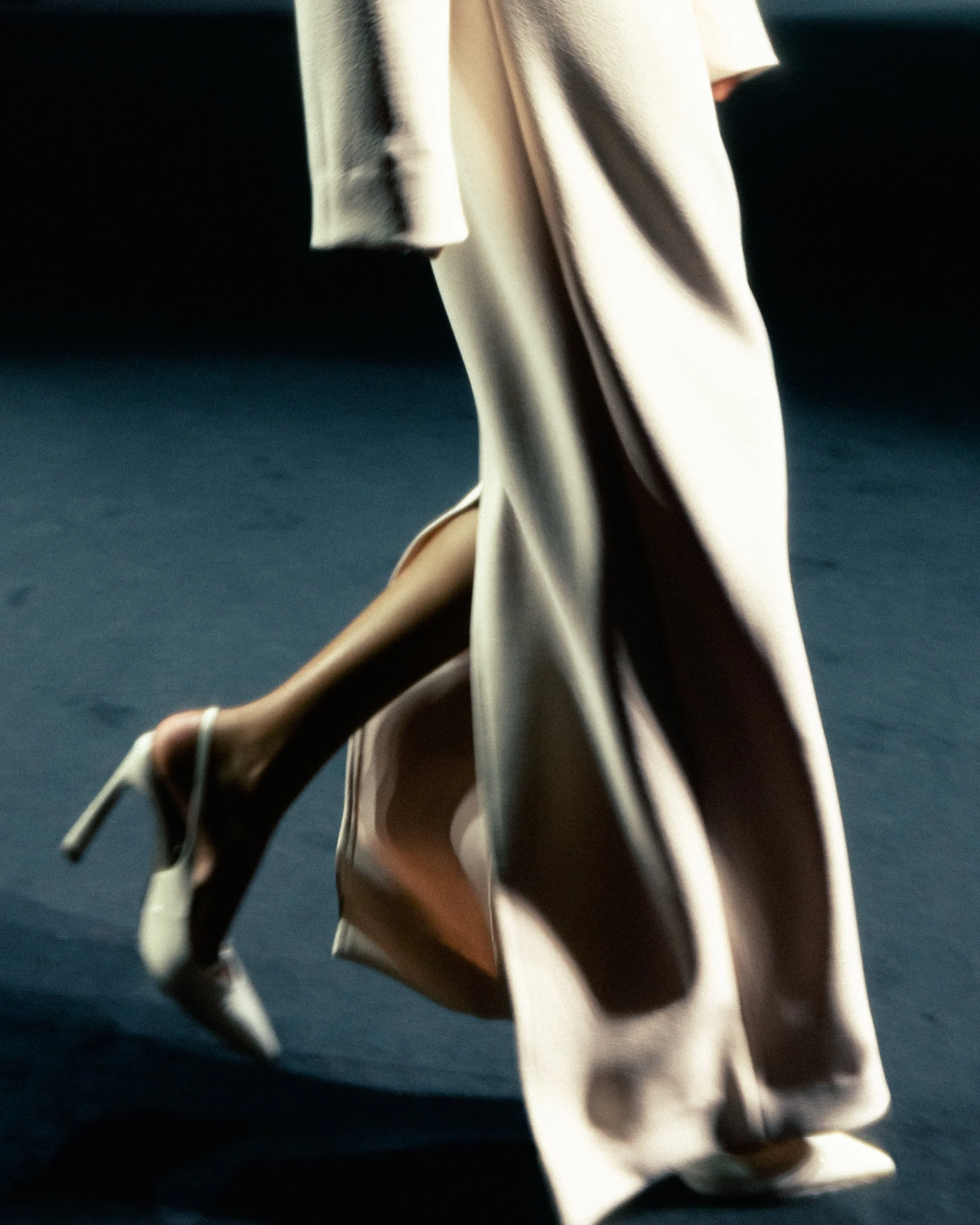 Close-up detail of Mariam Seddiq garment at Australian Fashion Week highlighting texture and fabric finish