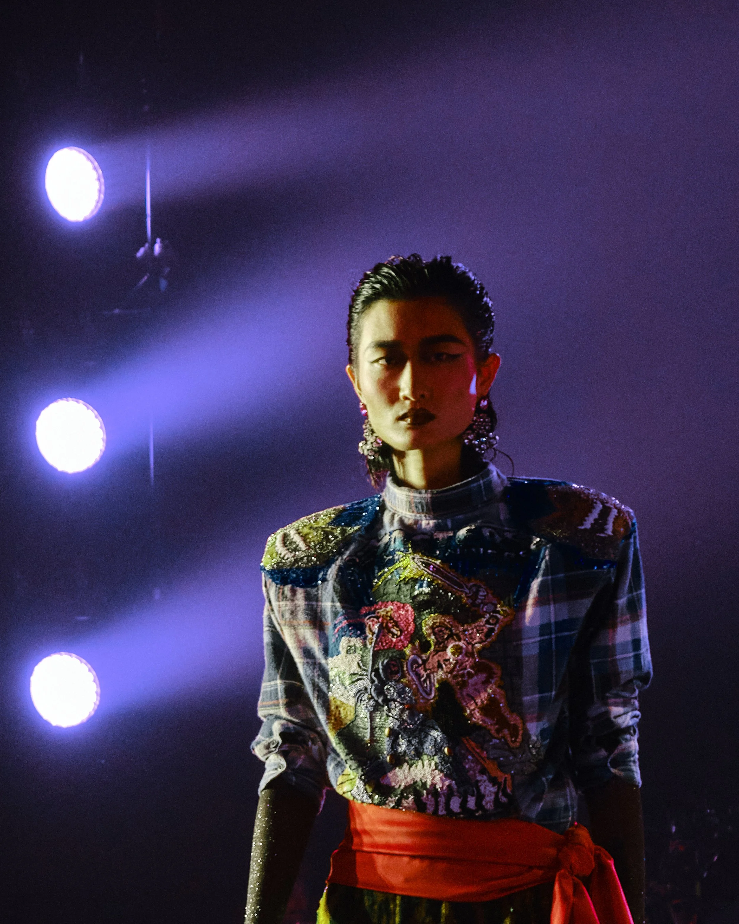 Runway movement captured in Romance Was Born collection at Australian Fashion Week Sydney